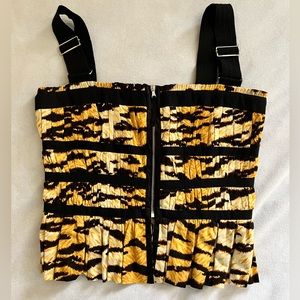 Pre Loved Dolce&Gabbana animal print corset top